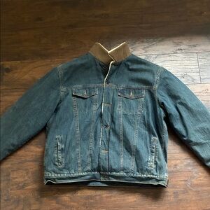 L.L. Bean Denim Jacket with Corduroy Collar XXL Tall
